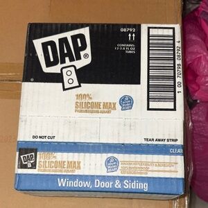 Box of DAP Silicone Max Sealant